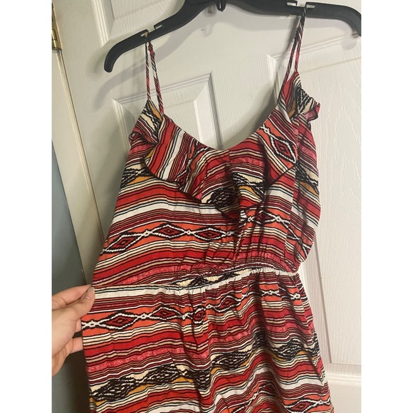Boho Spaghetti Strap Dress With Adjustable Straps Cinched Waist Size X-Large - Picture 3 of 7